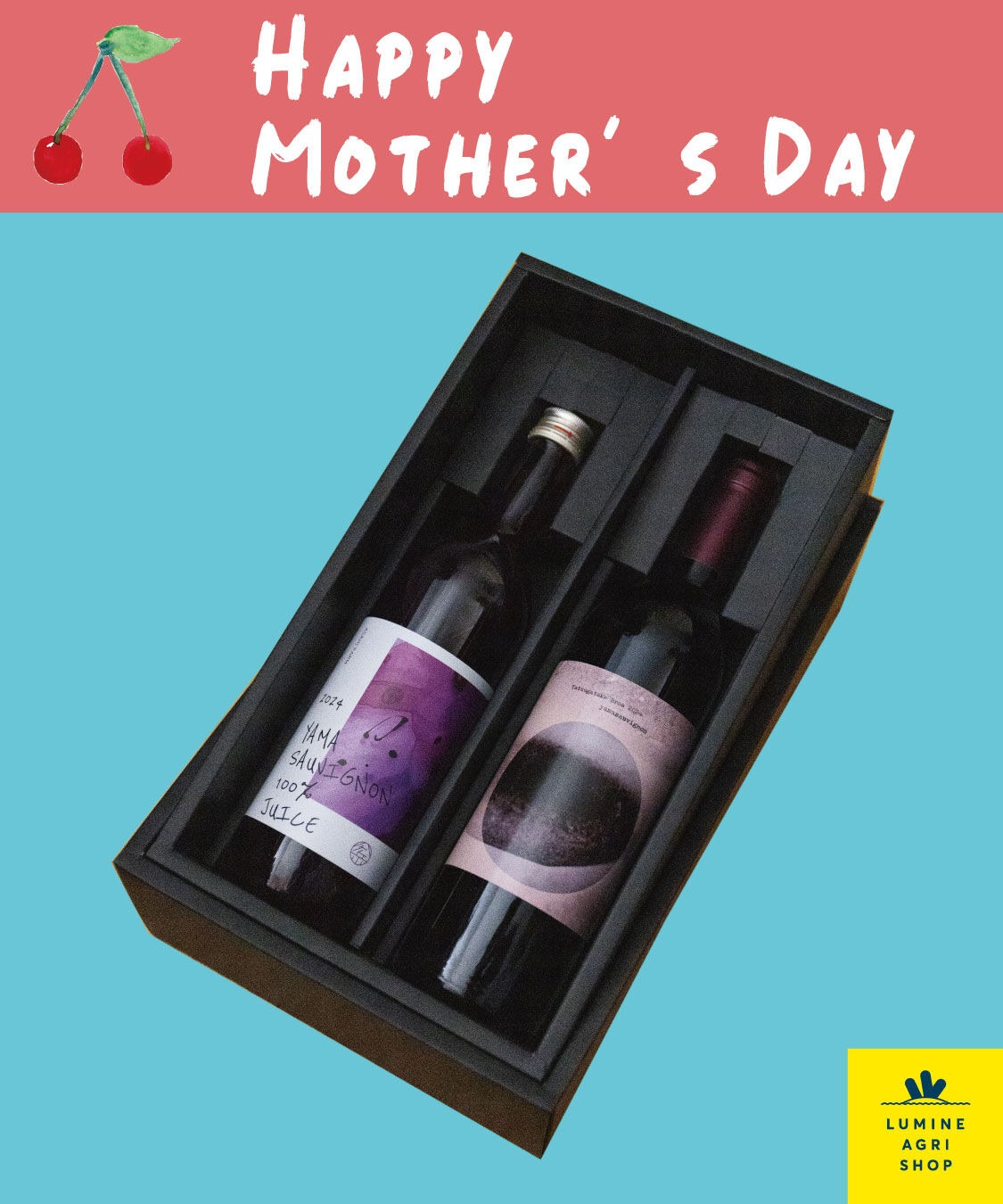 【LUMINE AGRI SHOP】【母の日】八ケ岳ブロス　ヤマソーヴィニヨン ワイン＆果汁セット