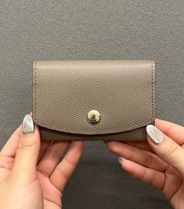 【TOPKAPI】角シボ型押し・ 名刺入れ COLORATO コロラート