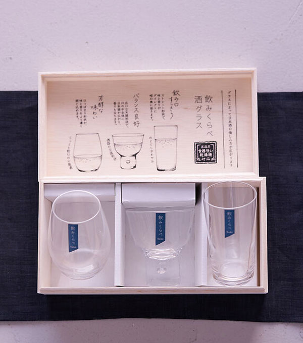 【collex】【東洋佐々木ガラス】飲みくらべ酒グラスセット　木箱入り