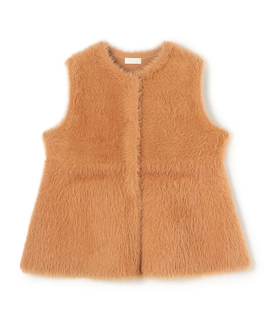 【トゥモローランド】【WEB先行予約】フェザーヤーン ペプラムベスト