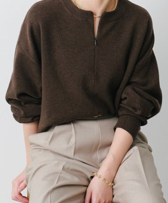 【コラージュ　ガリャルダガランテ】ジップスウェットライクニット