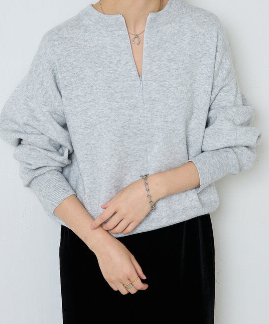 【コラージュ　ガリャルダガランテ】ジップスウェットライクニット