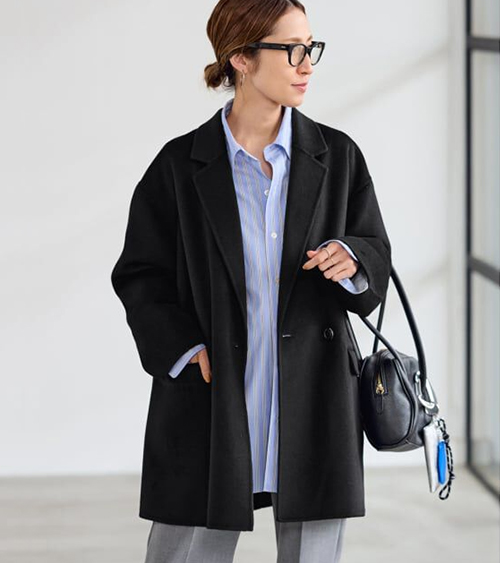 【フレームワーク】ハミルトンリバーテーラードコート 2　ブラック