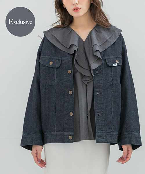 アーバンリサーチ　『別注』Lee101×ROSSO　NOCOLLAR JACKET