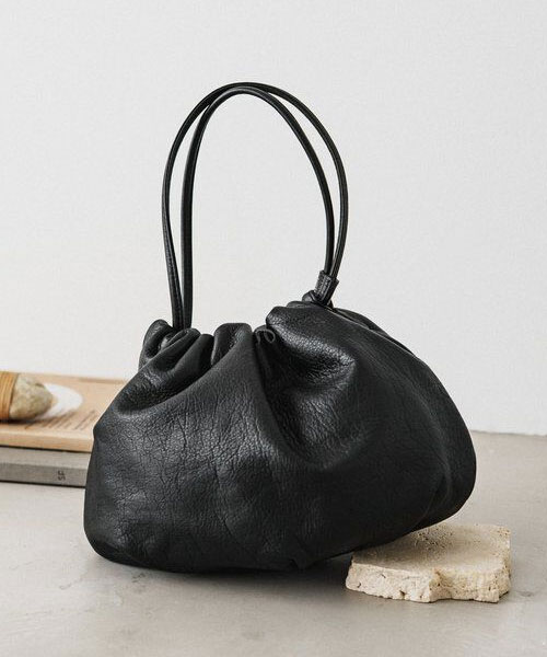 【ラシット】レザー巾着4WAYショルダーバッグ