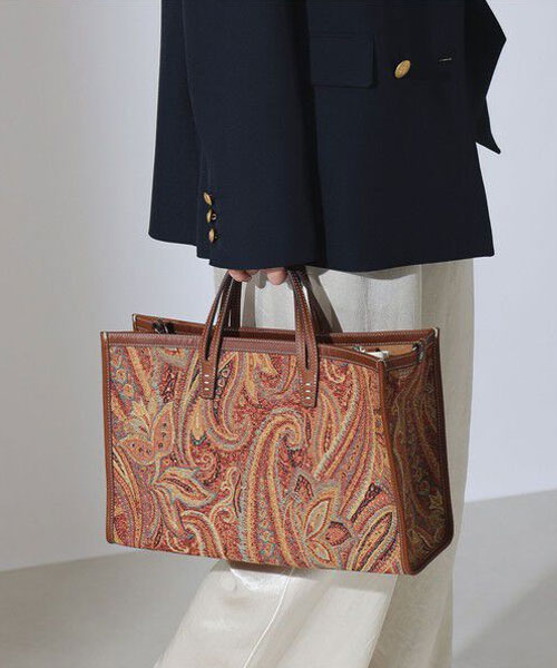【デミルクスビームス】A VACATION / BREAD M PAISLEY トートバッグ