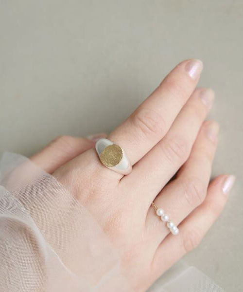 【IENA】GIGI/ジジ 別注 Artemis signet ring EX