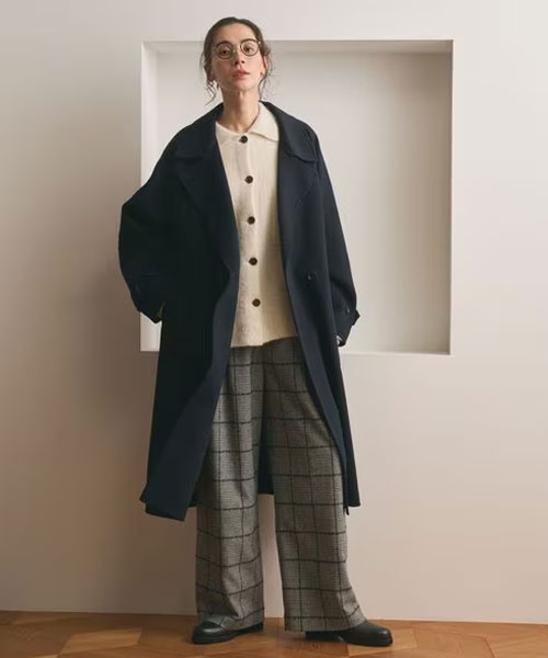 【ビューティーアンドユース　ユナイテッドアローズ】リバー テーラード スタンドカラーコート