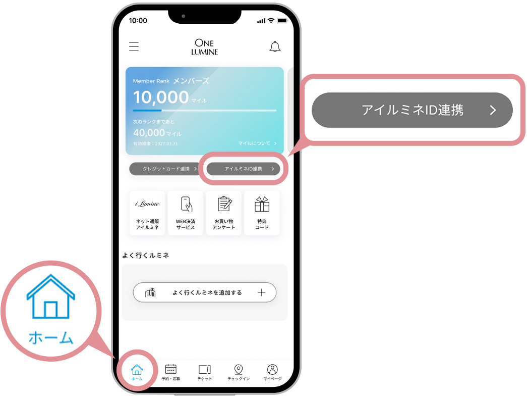 スマートフォンの画面