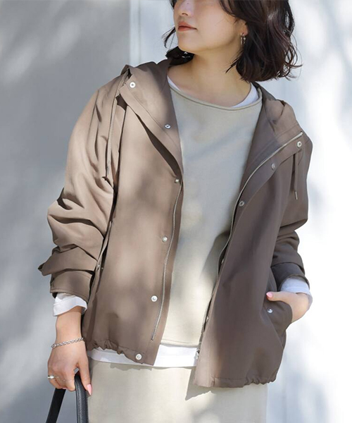 【ジャーナルスタンダード レリューム】撥水グログランマウンテンパーカー