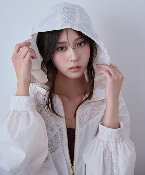 【スナイデル】【Chacott】コラボナイロンレースブルゾン