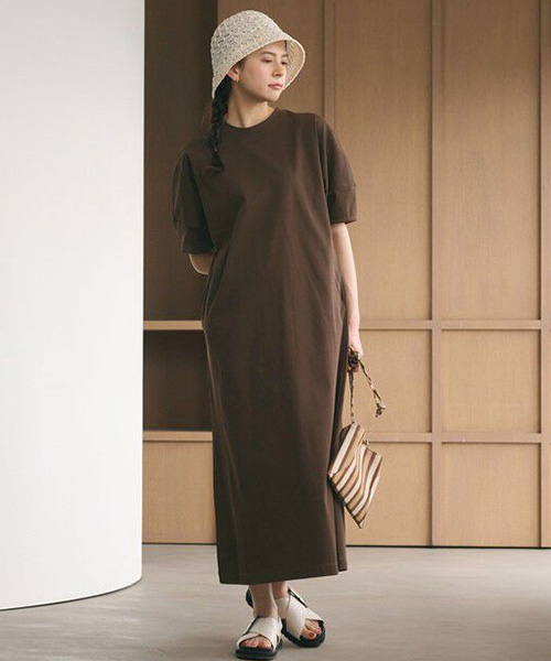 【ビューティーアンドユース ユナイテッドアローズ】【WEB限定 Wardrobe DAILY MINIMAL】パフスリーブ カットワンピース UVカット 接触冷感