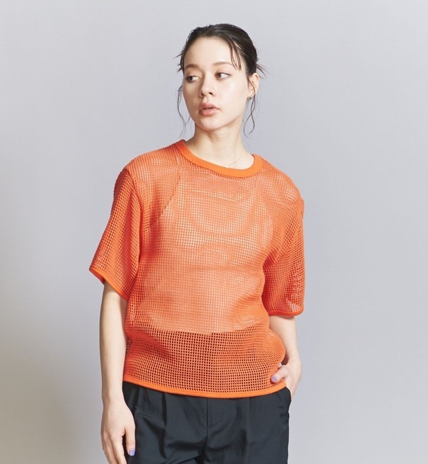 メッシュ クルーネック プルオーバー