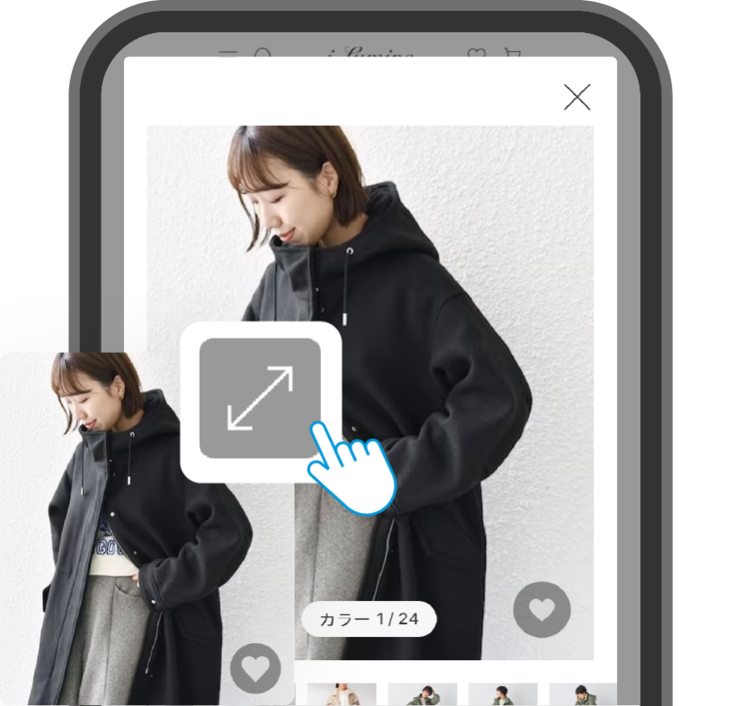 クイックビュー機能の追加画像