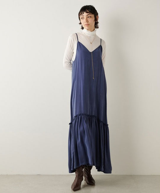 【Whim Gazette】【THE PAUSE】テンセルティアードキャミワンピース
