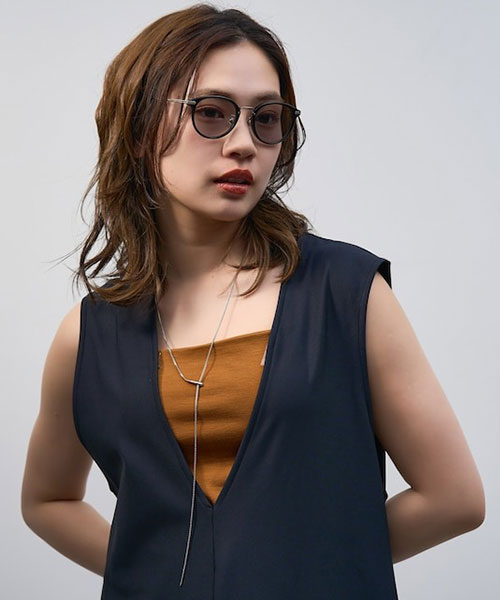 Zoff | UNITED ARROWS ボストン型 サングラス クリアフレーム UVカット ズレ防止 ユナイテッドアローズ