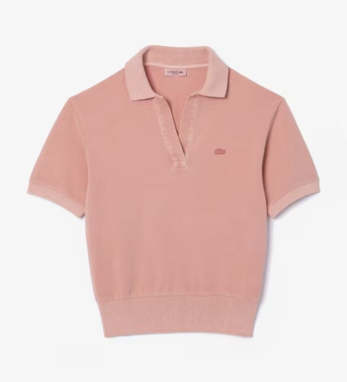 【LACOSTE】オーガニックコットン ナチュラルダイスキッパーネックポロシャツ