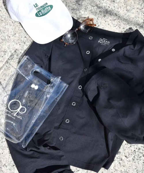 【SHIPS any別注】Ocean Pacific:ラッシュガード （クリアバッグ付）24SS