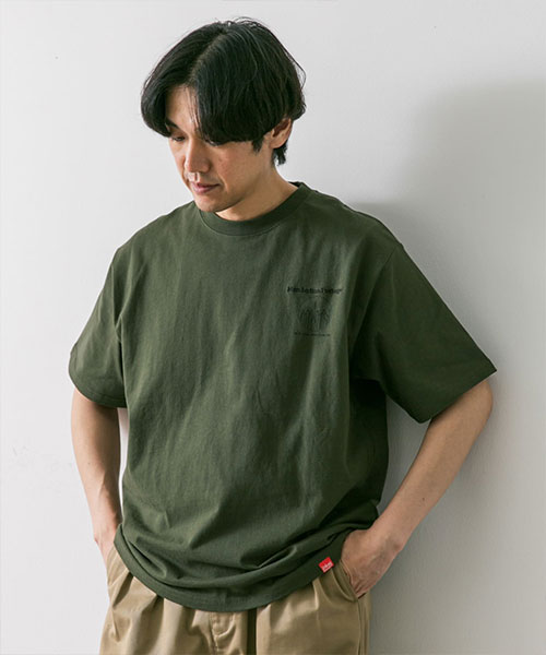 DOORS 『別注』Manhattan Portage×DOORS　ワンポイント プリント Tシャツ