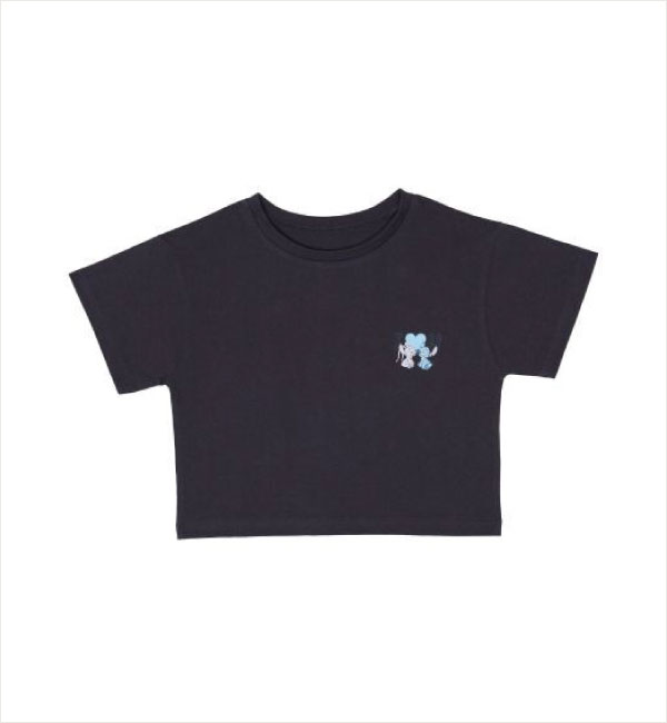 【スティッチコラボ】グラデーショントロピカルTシャツ