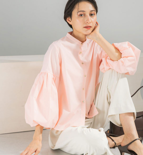 ボリュームスリーブシャツブラウス