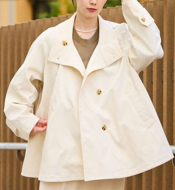 フレアーミドルトレンチコート