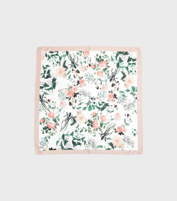 【OPAQUE.CLIP】フラワー柄スカーフ