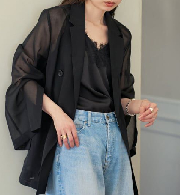 スリットスリーブシアージャケット