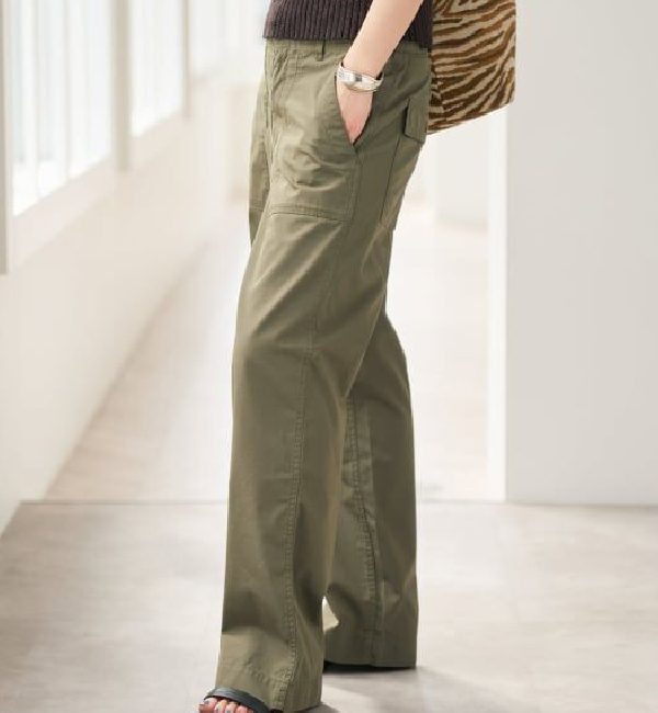 Sリップルーズベイカーパンツ