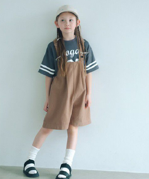 【green label relaxing】【COOL CHIC GIRLS STYLE】サロペット ショーツ / キッズ 120cm-160cm