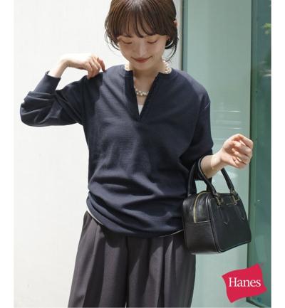 IENA/《予約》HANES/ヘインズ SLOBE別注 WAFFLE 2パックカットソー